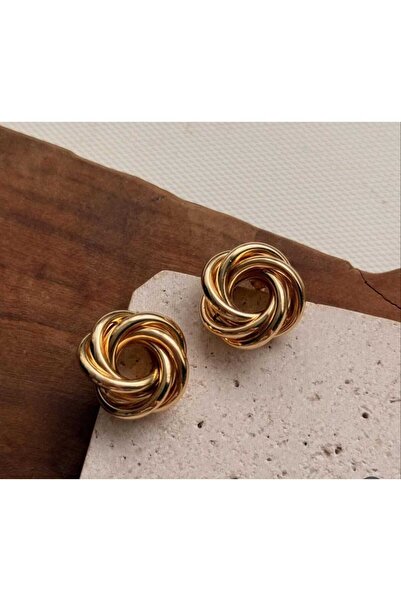 Bubbleatelier Steel Gold Vintage Earrings
