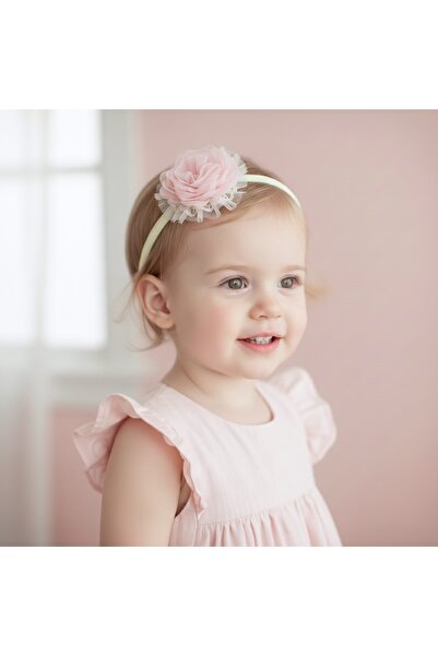 SweetMe Kız bebek çocuk saç bandı fiyonk ve çiçek model özel tasarım