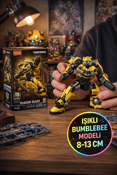 TOYFEST Blokees Transformers Işıklı Classic Class 02 Bumblebee Model Kit Aksi...