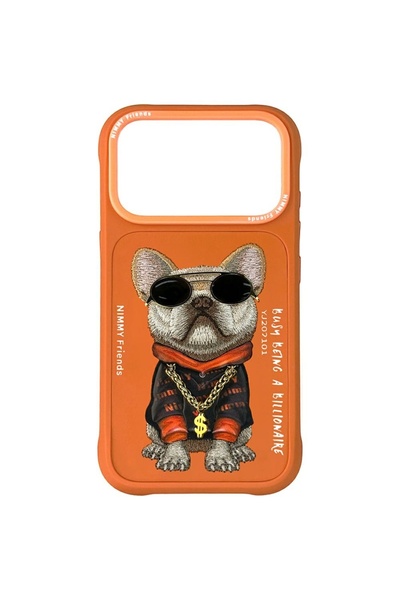 Nimmy Κάλυμμα Cool Dog για iPhone 17 Pro Max - Πορτοκαλί, κομψή και ανθεκτική...
