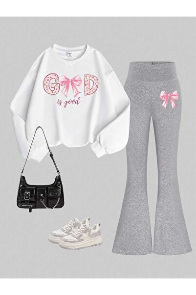 Kids Good Baskılı Kız Kışlık Çocuk Alt Üst Takım
