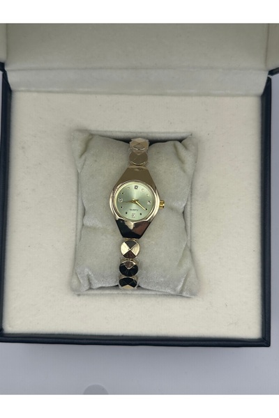 QUARTZ Round Case Minimal Vintage Retro Women's Wristwatch in Gift Box