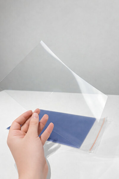 ADENRA Asetat Kağıdı Şeffaf Pvc/Pet A4 Ebadında 25 Adet 150 Micron (Laminasyo...