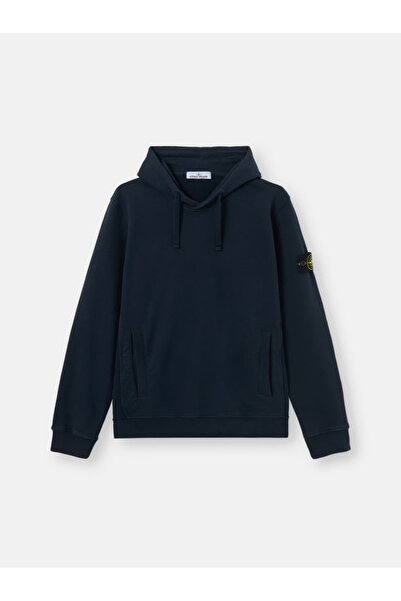 STONE ISLAND Kancalı cepli, normal kesimli kapüşonlu sweatshirt.