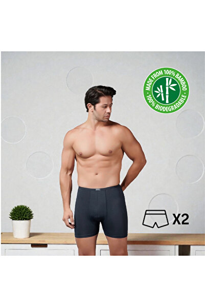 GÜMÜŞ 2'Li Bambu Nefes Alan Terletmeyen Boxer