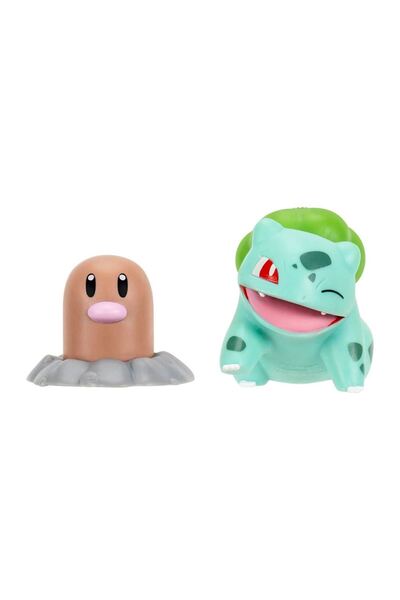 Pokemon Battle Figürler PKW4061 - Diglett ve Bulbasaur