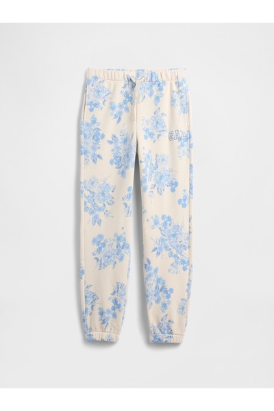 GAP Kız Çocuk Açık Mavi Relaxed Logo Jogger Eşofman Altı