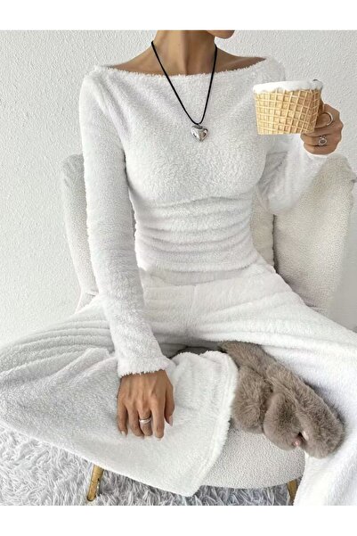 Misue Handmade Plush Pajama Set 2-Piece Set, Plush Pajama Set, Top and Bottom...