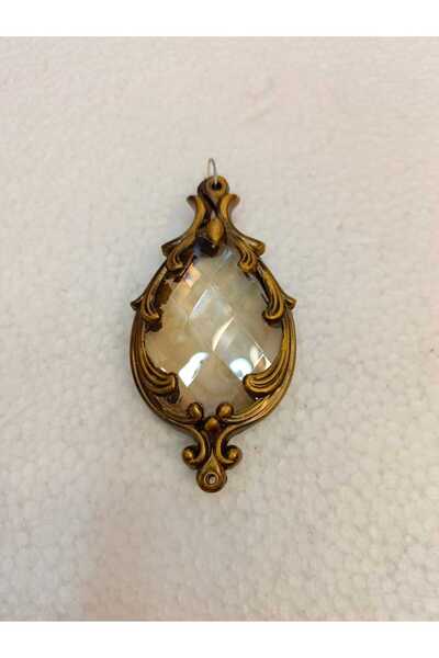 ADA AVİZE Ada Kılıflı Badem Avize Taşı Bal Rengi