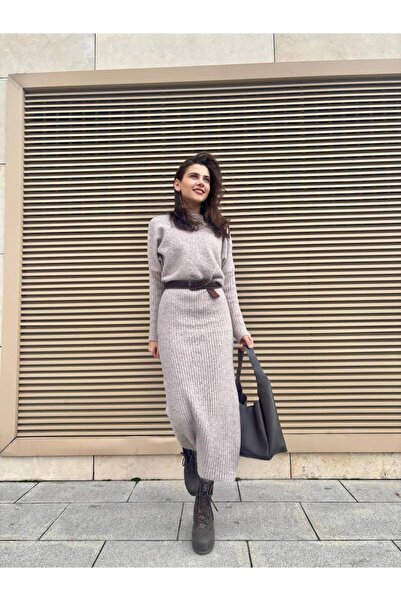 IŞILDA FASHION Rochie lungă din tricotaje