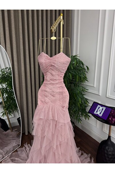 AMAZ pink evening dress
