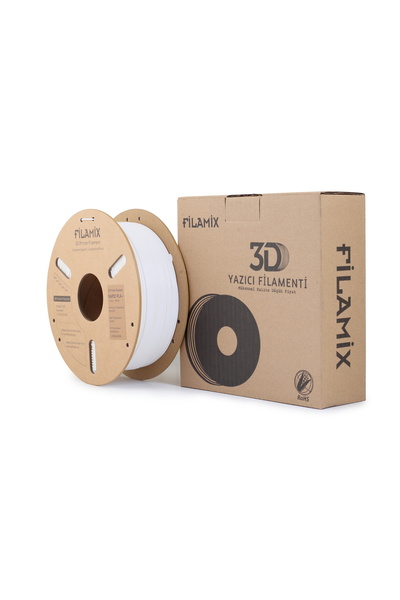 FİLAMİX PLA+ Beyaz 3D Filament 1.75mm 1kg - Teknoartshop