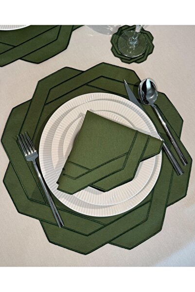 Han Deco 6’lı Amerikan Servis, Servis Peçetesi ve Bardak Altlığı