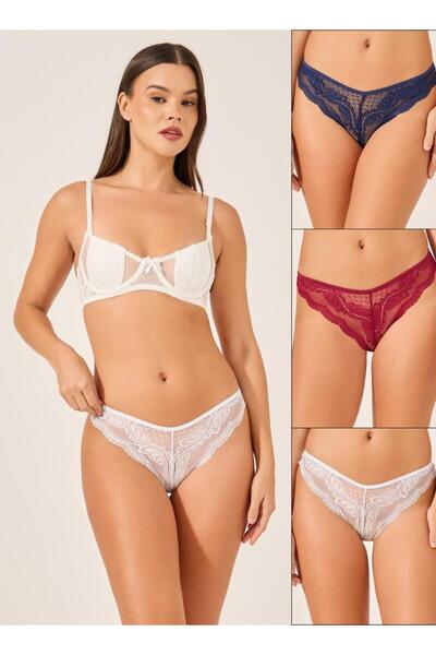 Generic Stellae Pack of 3 - Lace Thong