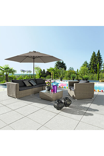 stratecht Balkon Teras Bahçe 300 cm Büyük Boy Şemsiye UV Korumalı 5 Renk Seçe...