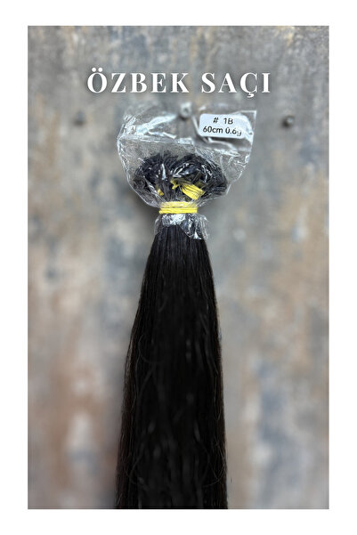 HalitCan HairKing 60 cm Özbek Saçı – Koyu Kestane (Doğal) – 60 gr Mikro Kayna...