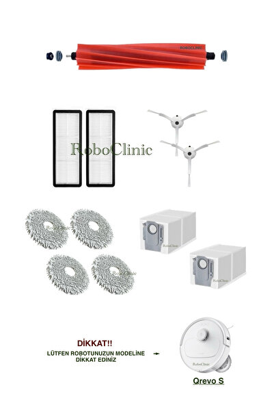 Roboclinic Perie de schimb compatibilă cu aspiratorul robot Roborock Qrevo S,...