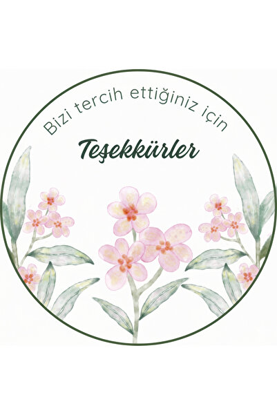 Poros Store Bizi Tercih Ettiğiniz için Teşekkürler Sticker Ambalaj Etiketi - ...
