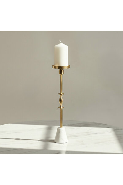 Generic حامل شموع عمودي مزخرف من كازا لوكس - 11×11×42 سم