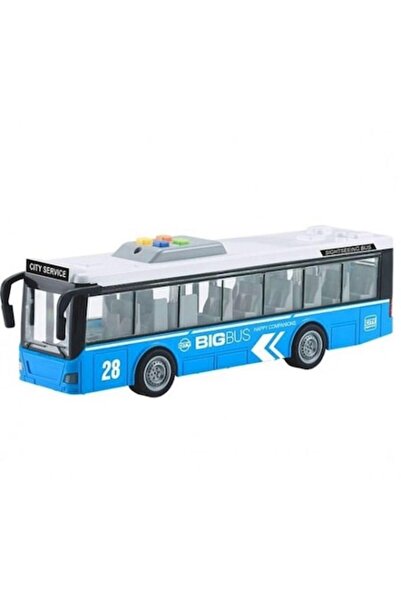 OEM Autobuz scolar cu sunete, lumini si functie usi deschise scara 1:16 albastru