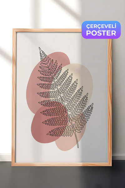 Zestia Drvena uokvirena zidna slika pastelne boje, prozirna, minimalistička i...