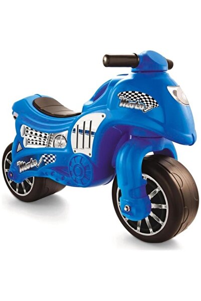 FeyzaDesign Mavi 2 Tekerlekli Pedalsız Çocuk Motoru, Eğlenceli ve Güvenli Tas...