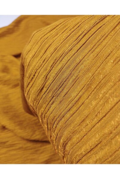 Kumaş Parça Țesătură din viscoză în culoarea muștarului (Lățime 140 cm x Lung...