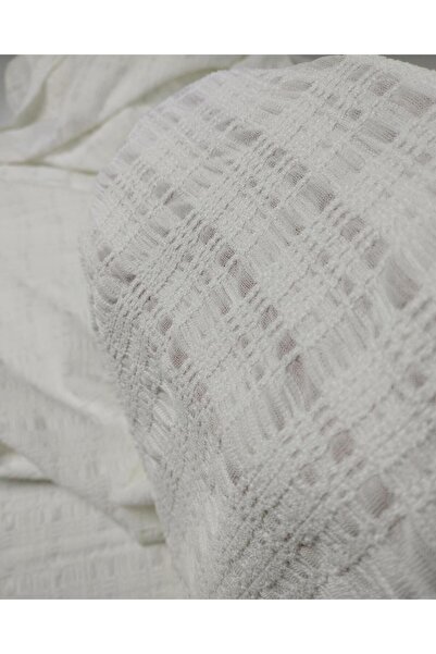 Kumaş Parça Πλεκτό από αφρό χρώματος εκρού (Πλάτος 130 εκ. x Μήκος 75 εκ.)