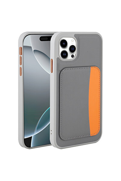TechTrove iPhone 11 İçin Uyumlu Kartlıklı Deri Görünümlü Renkli A+ Kalite Kapak