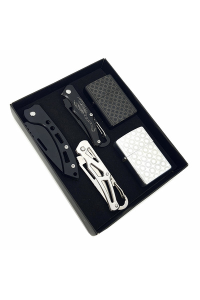 SürLaz Sevgililer Günü Özel Koleksiyon Seti 3 Cep Çakısı 2 Figürlü Benzinli Ç...