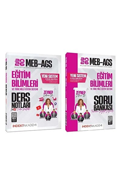 İndeks Akademi YENİ AGS SİSTEMİ - 2026 MEB-AGS Eğitim Bilimleri Video Ders No...