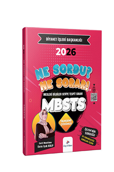 Dizgi Kitap 2026 DİB MBSTS Tamamı Pdf Çözümlü Soru Bankası Zarif Muallime Esr...