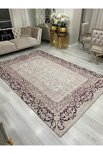 LİMAY Carpet Cover - Sponge-Free, Washable, Velvet Fabric, Elastic Living Roo...