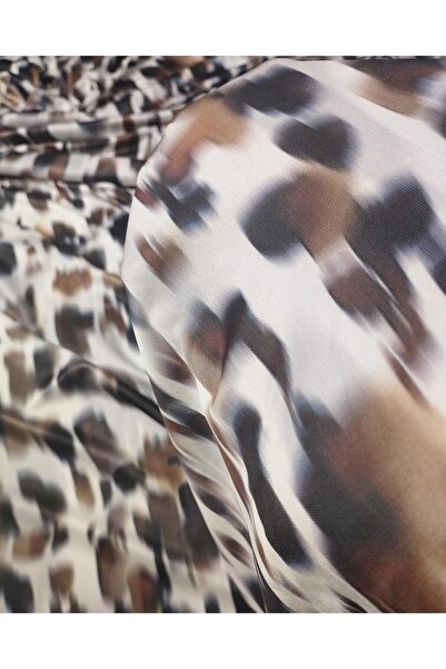 Kumaş Parça Thin Jersey in Beige, Navy Blue, and Brown Colors (Width 145 cm X...