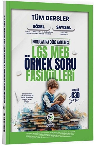 AV YAYINLARI LGS Tüm Dersler MEB Örnek Soru Fasikülleri