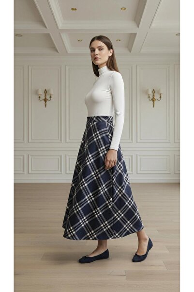 peri tower New Product Women's Flared Scuba Skirt 0069