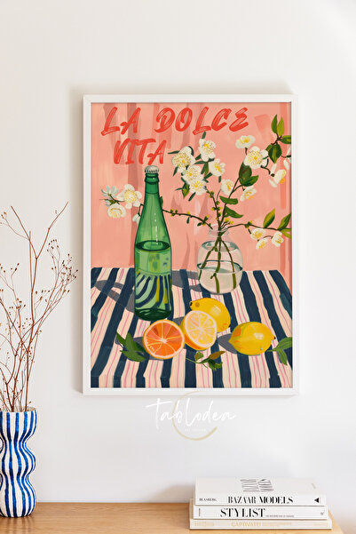 tablodea La Dolce Vita Tablou decorativ de bucătărie în stil mediteranean, cu...