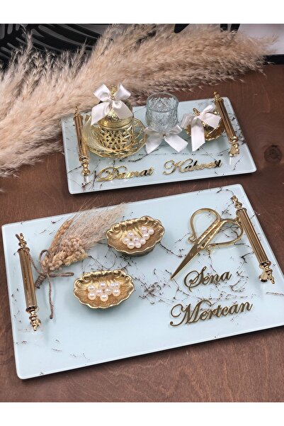 Denseden Promise Tray Engagement Tray Ring Tray Girl Promise Tray Scissor Rin...