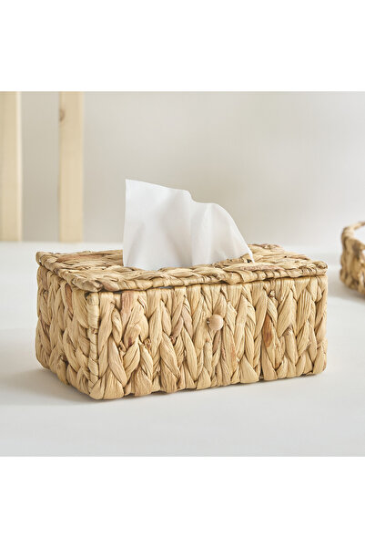 Home Box علبة مناديل ويلا بنقشة زهرة النيل - 25×14×10 سم