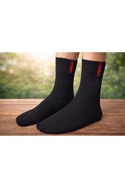 Funnysocksonline Funny Socks Termal Siyah Çorap – Sıcak Tutan & Konforlu
