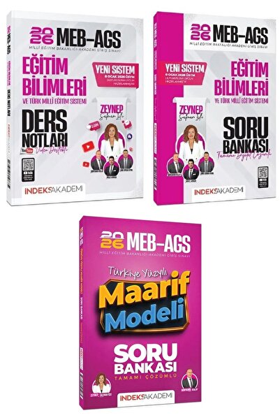 İndeks Akademi YENİ AGS SİSTEMİ - 2026 MEB-AGS Eğitim Bilimleri Video Ders No...