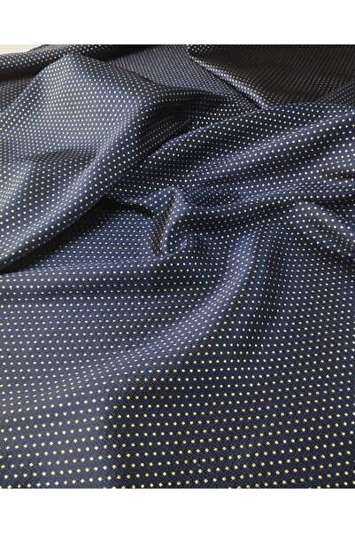 Kumaş Parça Lacivert Dore Renklerde Brokar Kumaş En: 160 cm