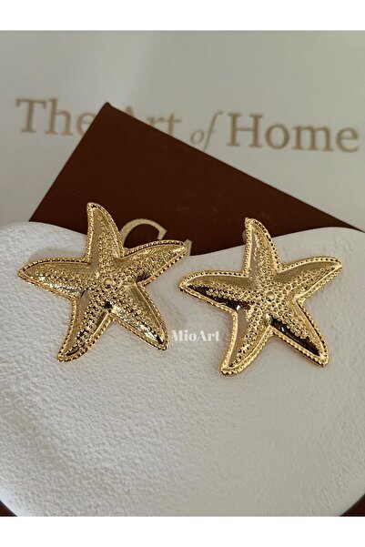 MioArt Medium Size Women's Starfish Earrings