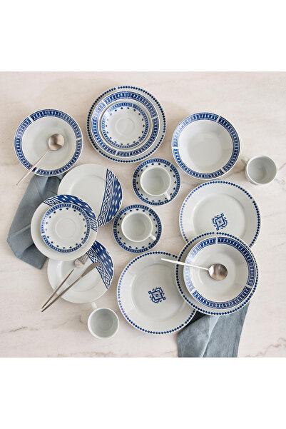 Home Box طقم عشاء من البورسلين من أتلانتا مكون من 20 قطعة - يكفي 4 أشخاص