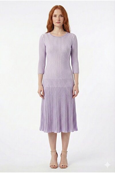 Neden Tekstil Lilac Corduroy Dress