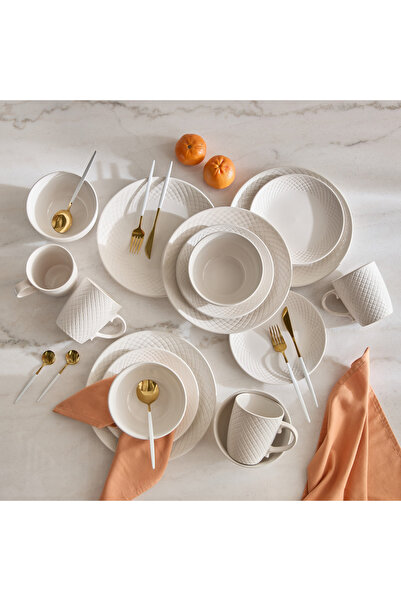 Home Box طقم عشاء إليجينزا مكون من 16 قطعة - يكفي 4 أشخاص