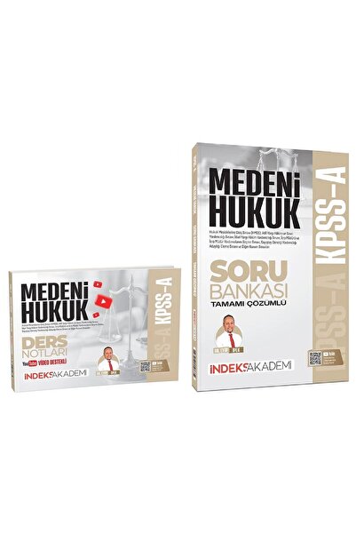 İndeks Akademi 2026 KPSS A Grubu Medeni Hukuk Video Ders Notları + Soru Banka...
