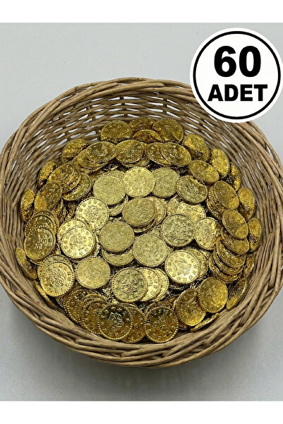 Massaltay Золоті намистини для монет, 2 см, 60 штук | Аксесуар для прикрас та...