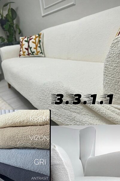 ÖZMAKAN Bohemian Fabric Sofa Set Cover 3.3.1.1 Home Textile