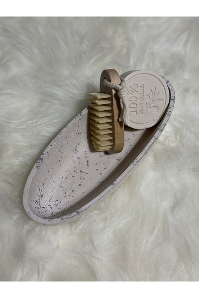 Lethe Design Kayık Form Mermer Efektli Dekoratif Kase, Çok Amaçlı Tepsi, Orga...